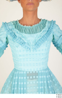  Photos Woman in Historical Civilian dress 5 19th century blue dress medieval clothing upper body 0001.jpg